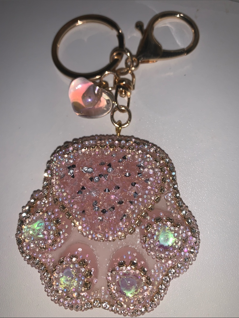 Cat paw purse/bag purse charm keychain